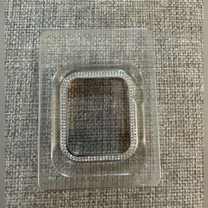 Silver Rhinestone Apple Watch Case